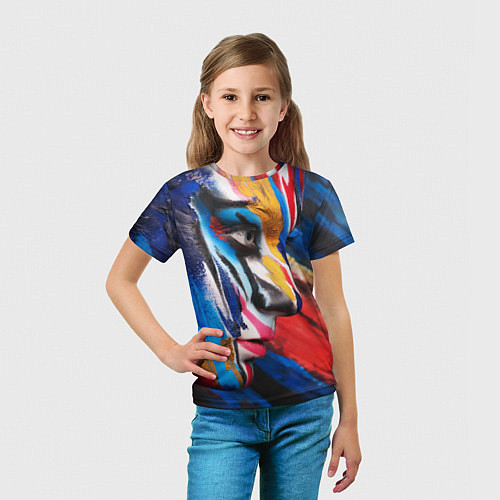 Детская футболка Art girl / 3D-принт – фото 5