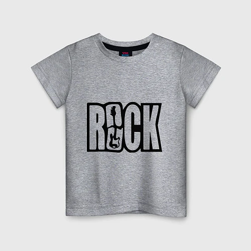 Детская футболка Rock Logo / Меланж – фото 1