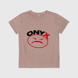 Футболка хлопковая детская Onyx, цвет: пыльно-розовый