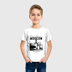 Футболка хлопковая детская Moscow Kremlin 1147, цвет: белый — фото 2