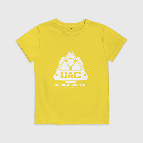 Детская футболка UAC / Желтый – фото 1
