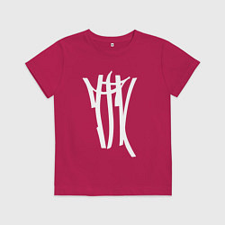Футболка хлопковая детская ТГК, цвет: маджента