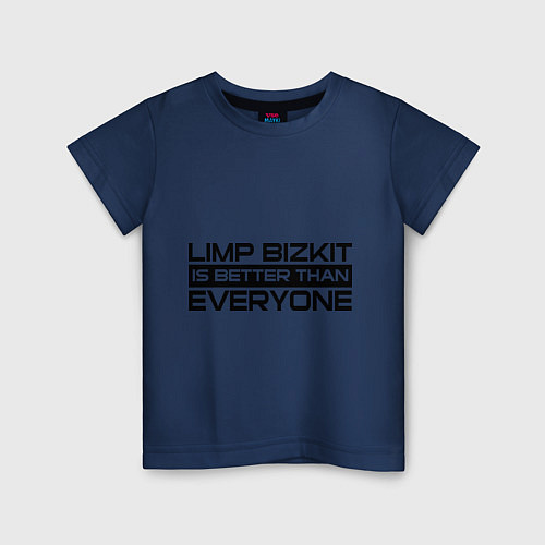 Детская футболка Limp Bizkit: Everyone / Тёмно-синий – фото 1
