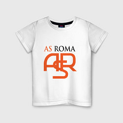 Футболка хлопковая детская Roma ASR, цвет: белый