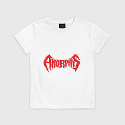 Футболка хлопковая детская Amorphis, цвет: белый