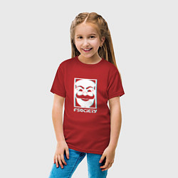 Футболка хлопковая детская F society, цвет: красный — фото 2
