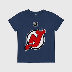 Футболка хлопковая детская New Jersey Devils: Kovalchuk 17, цвет: тёмно-синий