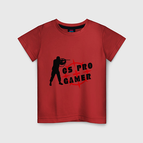 Детская футболка CS PRO Gamer / Красный – фото 1