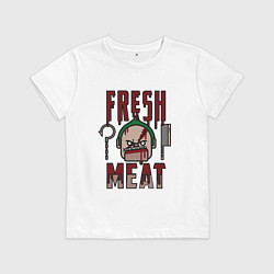 Футболка хлопковая детская Dota 2: Fresh Meat, цвет: белый