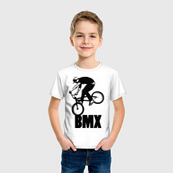 Футболка хлопковая детская BMX 3, цвет: белый — фото 2