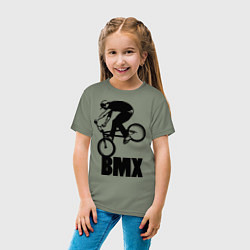 Футболка хлопковая детская BMX 3, цвет: авокадо — фото 2