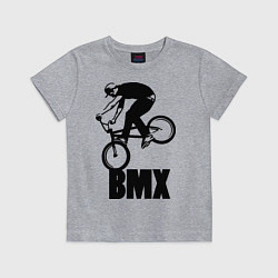 Футболка хлопковая детская BMX 3, цвет: меланж