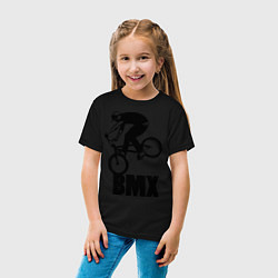 Футболка хлопковая детская BMX 3, цвет: черный — фото 2