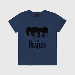 Футболка хлопковая детская The Beatles: Faces, цвет: тёмно-синий