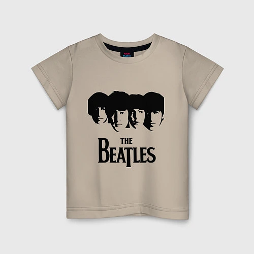 Детская футболка The Beatles: Faces / Миндальный – фото 1