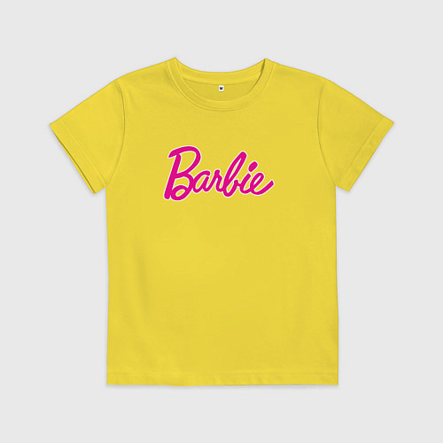 Детская футболка Барби 3 / Желтый – фото 1