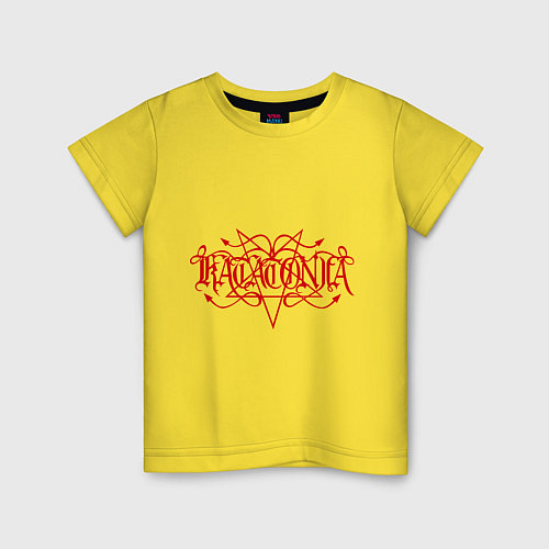 Детская футболка Katatonia / Желтый – фото 1
