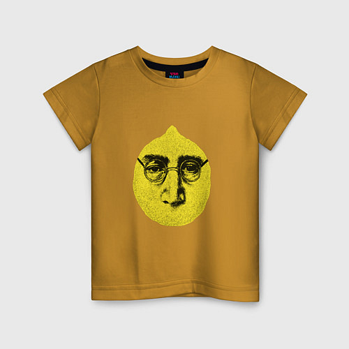 Детская футболка John Lemon / Горчичный – фото 1