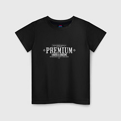 Футболка хлопковая детская Premium, цвет: черный