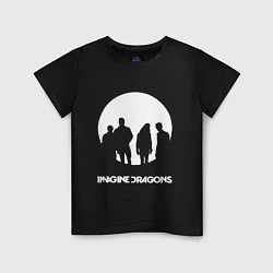 Футболка хлопковая детская Imagine Dragons, цвет: черный