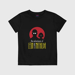 Футболка хлопковая детская Leon & Mathilda, цвет: черный