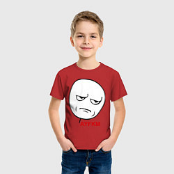 Футболка хлопковая детская AYFKM, цвет: красный — фото 2