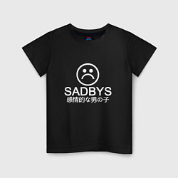 Футболка хлопковая детская Sad Boys (Logo), цвет: черный