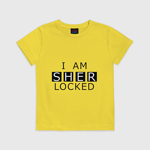 Детская футболка I am Sherlocked / Желтый – фото 1
