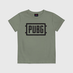 Футболка хлопковая детская PUBG, цвет: авокадо