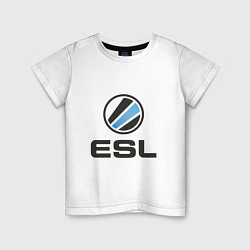 Футболка хлопковая детская ESL, цвет: белый