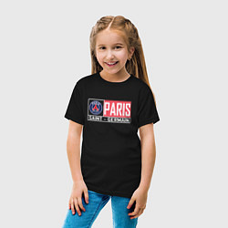 Футболка хлопковая детская Paris Saint-Germain - New collections, цвет: черный — фото 2