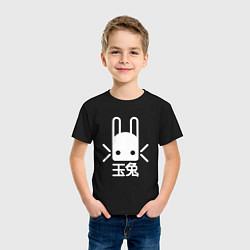 Футболка хлопковая детская Destiny Rabbit, цвет: черный — фото 2