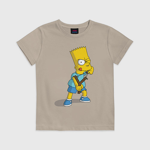 Детская футболка Bart Bully / Миндальный – фото 1