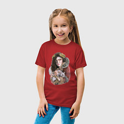 Футболка хлопковая детская Lorde Lady, цвет: красный — фото 2
