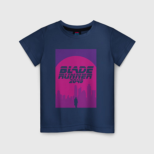 Детская футболка Blade Runner 2049: Purple / Тёмно-синий – фото 1