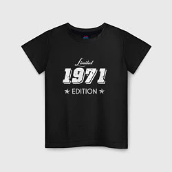 Футболка хлопковая детская Limited Edition 1971, цвет: черный