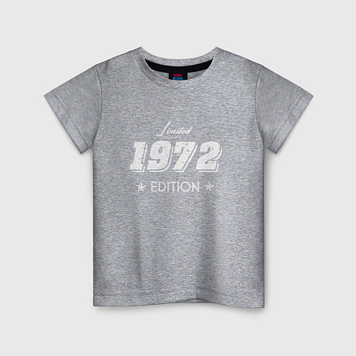Детская футболка Limited Edition 1972 / Меланж – фото 1