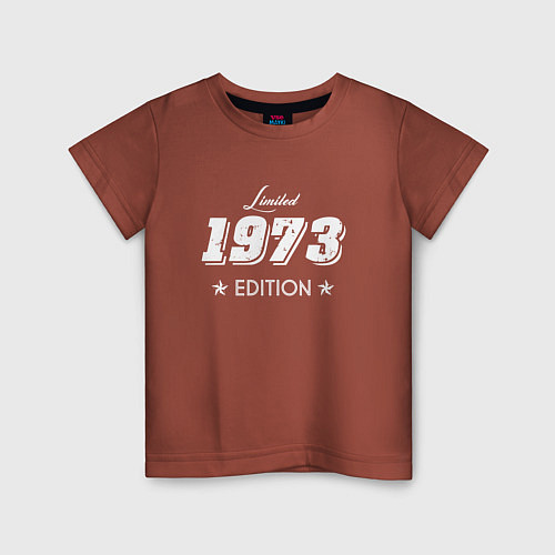 Детская футболка Limited Edition 1973 / Кирпичный – фото 1