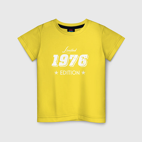 Детская футболка Limited Edition 1976 / Желтый – фото 1