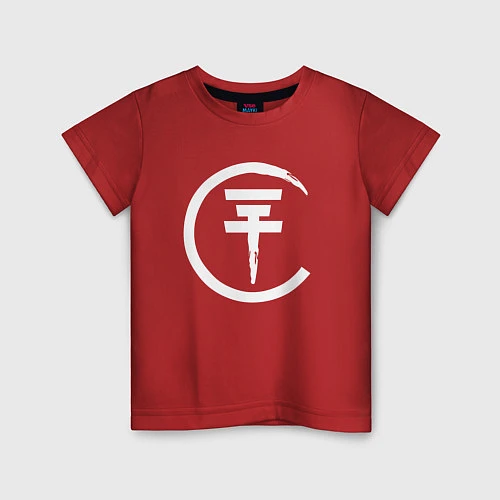 Детская футболка Tokio Hotel: White Symbol / Красный – фото 1
