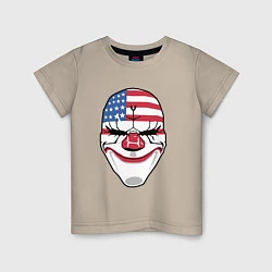 Футболка хлопковая детская American Mask, цвет: миндальный