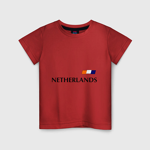 Детская футболка Нидерланды: Уэсли Снейдер 10 / Красный – фото 1