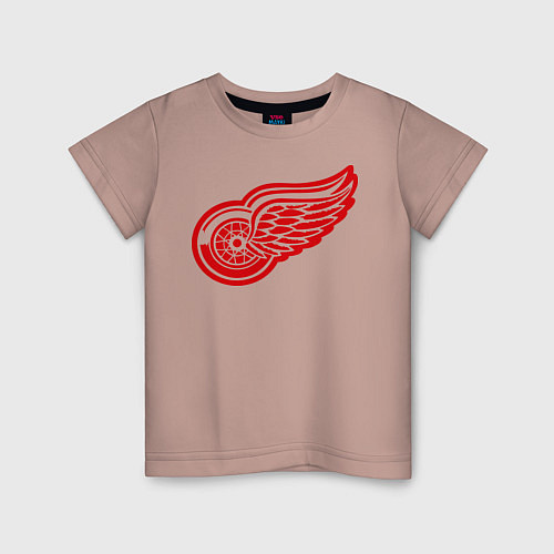 Детская футболка Detroit Red Wings: Pavel Datsyuk / Пыльно-розовый – фото 1