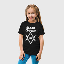 Футболка хлопковая детская Black Clover, цвет: черный — фото 2