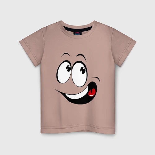 Детская футболка Смайл01 / Пыльно-розовый – фото 1