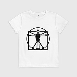 Футболка хлопковая детская Bender da Vinchi, цвет: белый