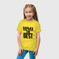 Футболка хлопковая детская Варька the best, цвет: желтый — фото 2