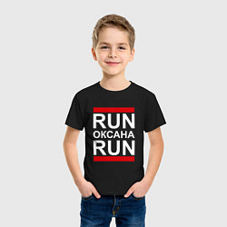 Футболка хлопковая детская Run Оксана Run, цвет: черный — фото 2