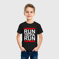 Футболка хлопковая детская Run Лера Run, цвет: черный — фото 2