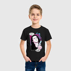 Футболка хлопковая детская Томми Вайсо, цвет: черный — фото 2